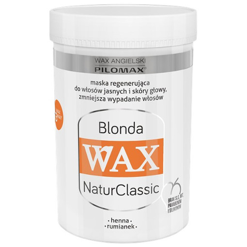Pilomax Wax maska Blonde do włosów jasnych NaturClassic480 ml